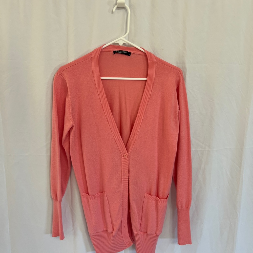 Worthington Vibrant Coral Women's Cardigan